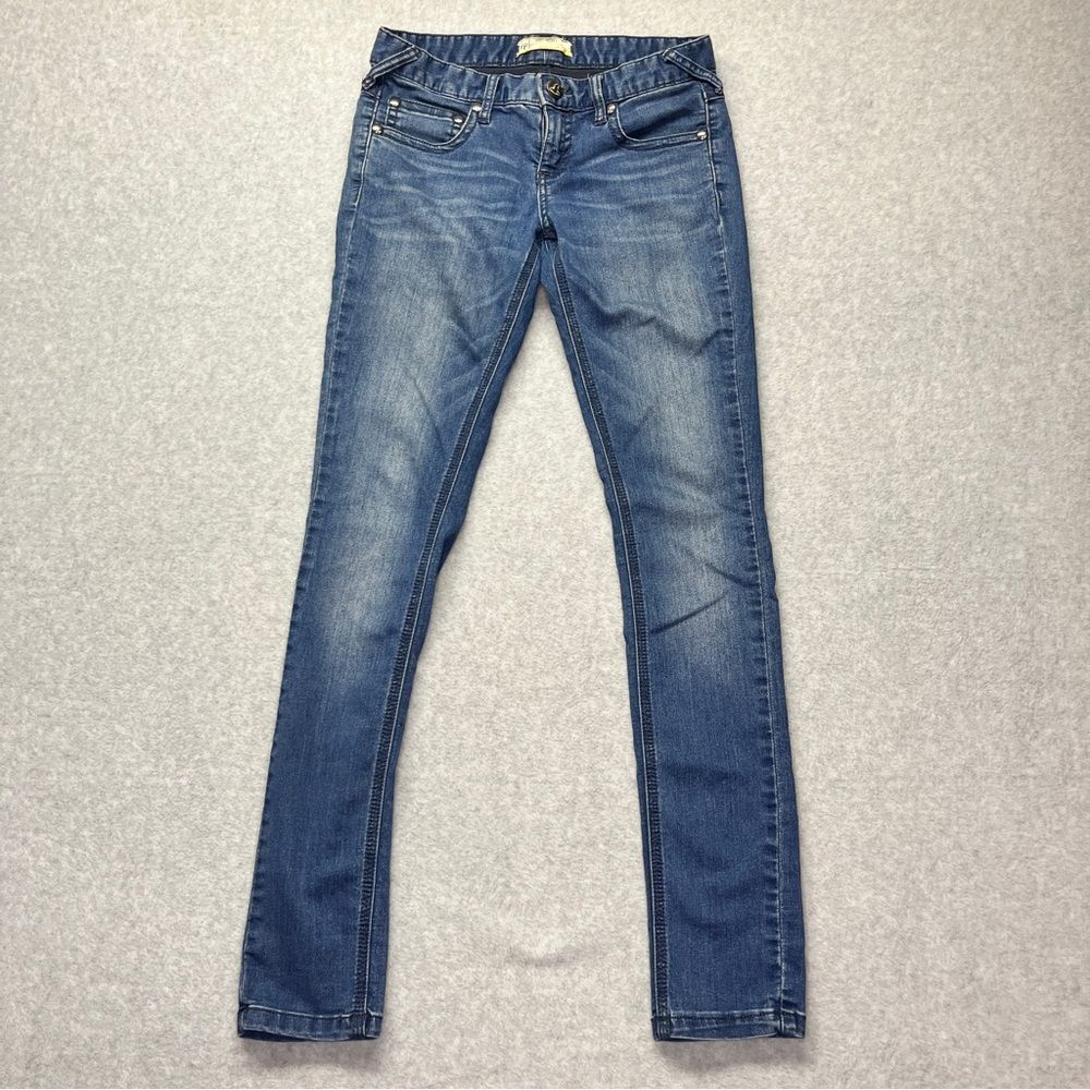 Free People Women’s Low Rise‎ Skinny Jeans Blue Stretch Size 26